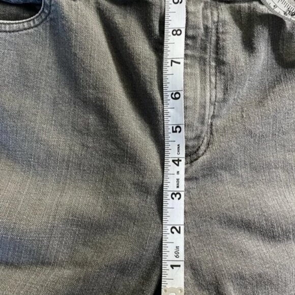 Eileen Fisher grey high rise skinny jeans size 10 - Picture 6 of 6